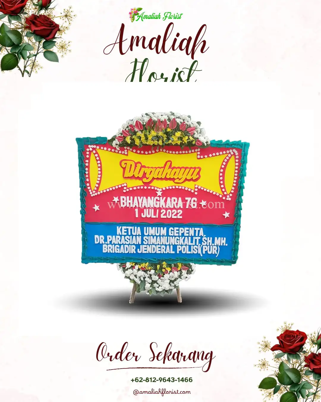 Papan Bunga HUT Ulang Tahun Rantau